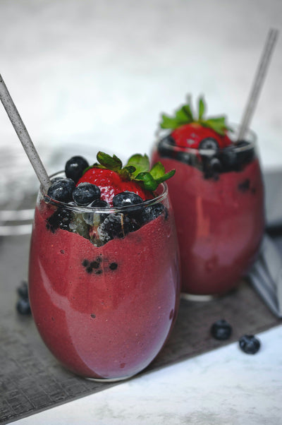 Blueberry Ginger Kombucha Smoothie